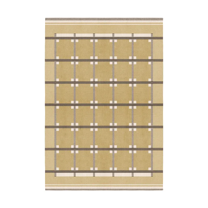Röllakan Ruth wool rug - Harvest yellow, 180x270 cm - Layered