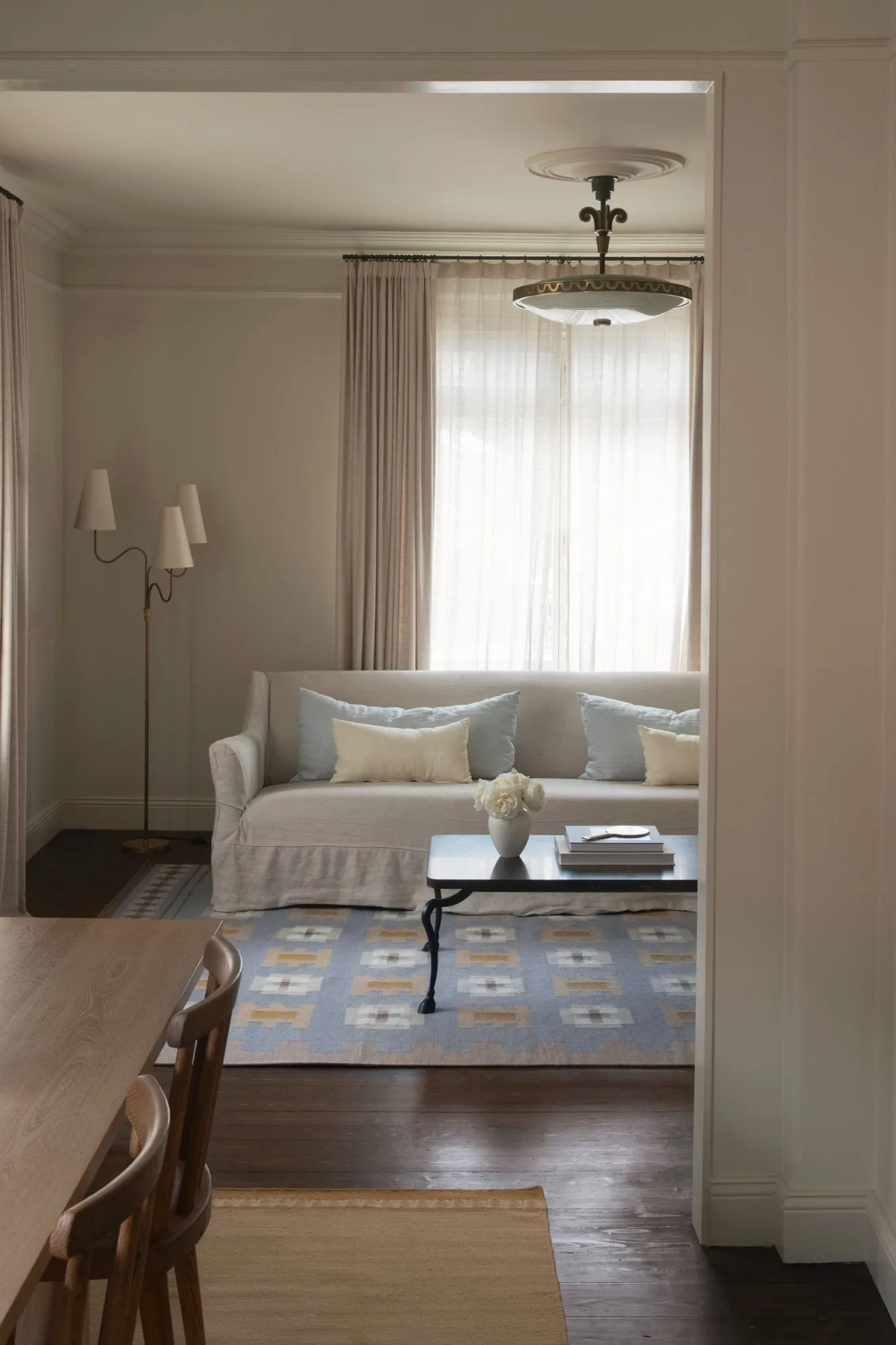 Röllakan Selma wool rug, Dove, 180x270 cm Layered