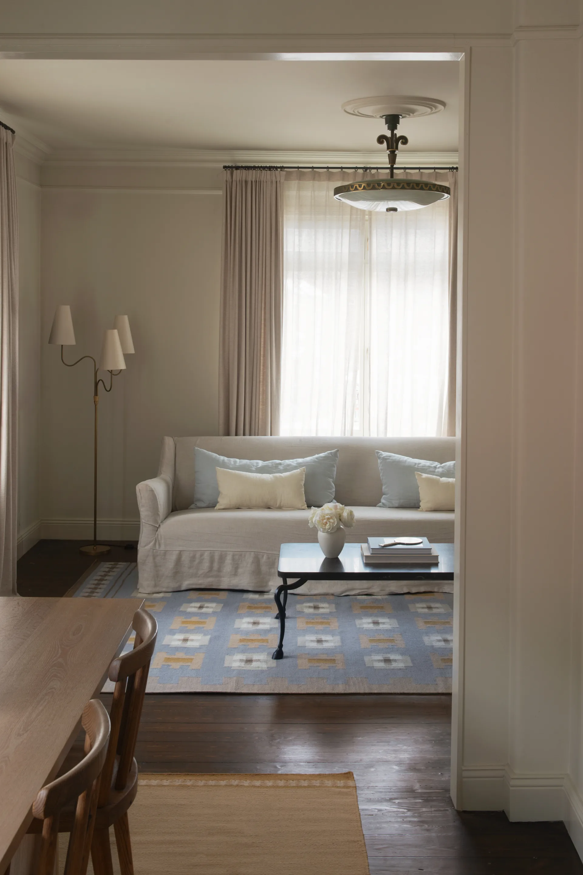 Röllakan Selma wool rug, Dove, 300x400 cm Layered