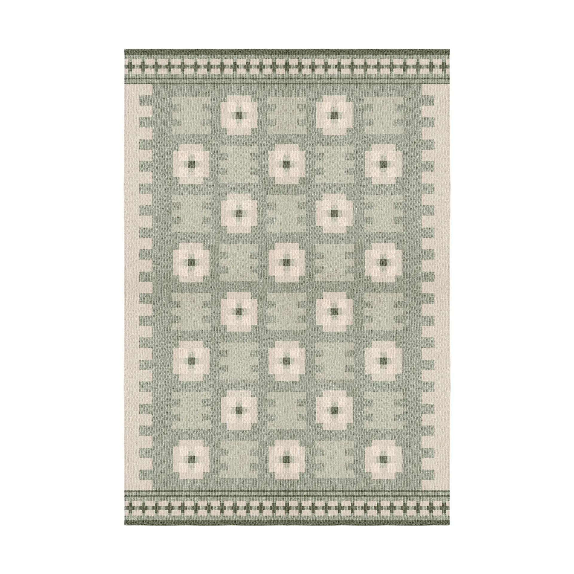 Röllakan Selma wool rug, Sage, 180x270 cm Layered