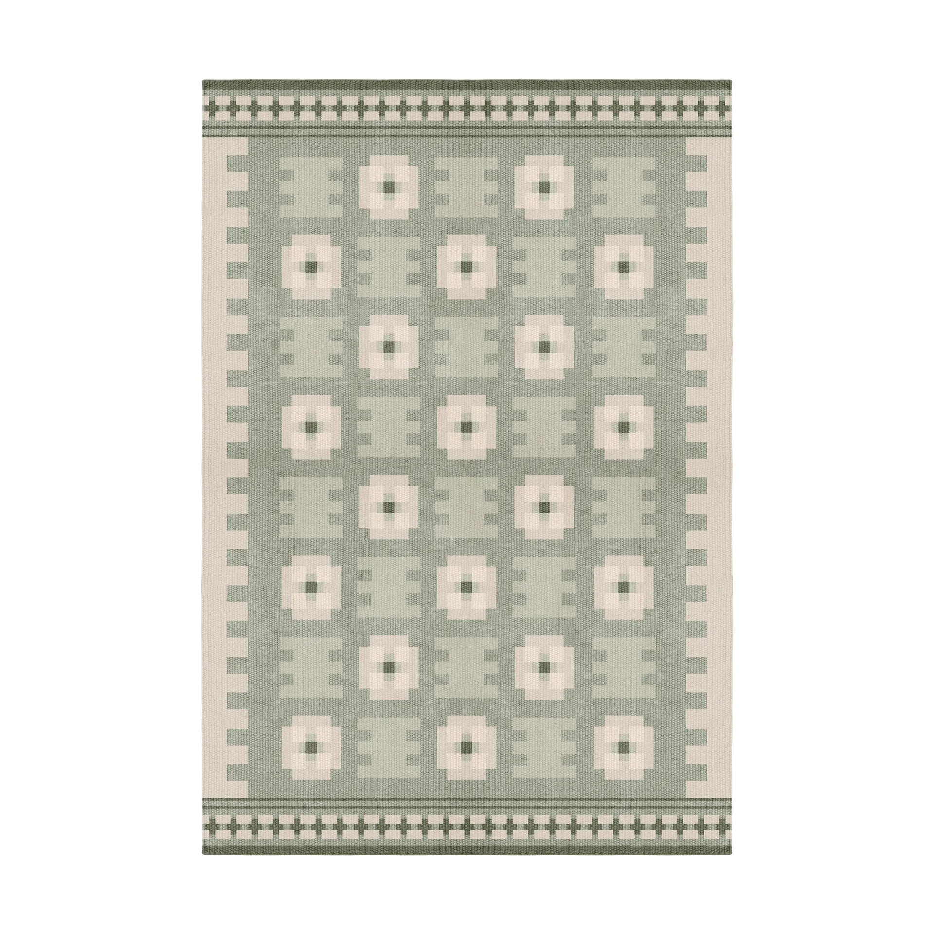 Röllakan Selma wool rug, Sage, 300x400 cm Layered