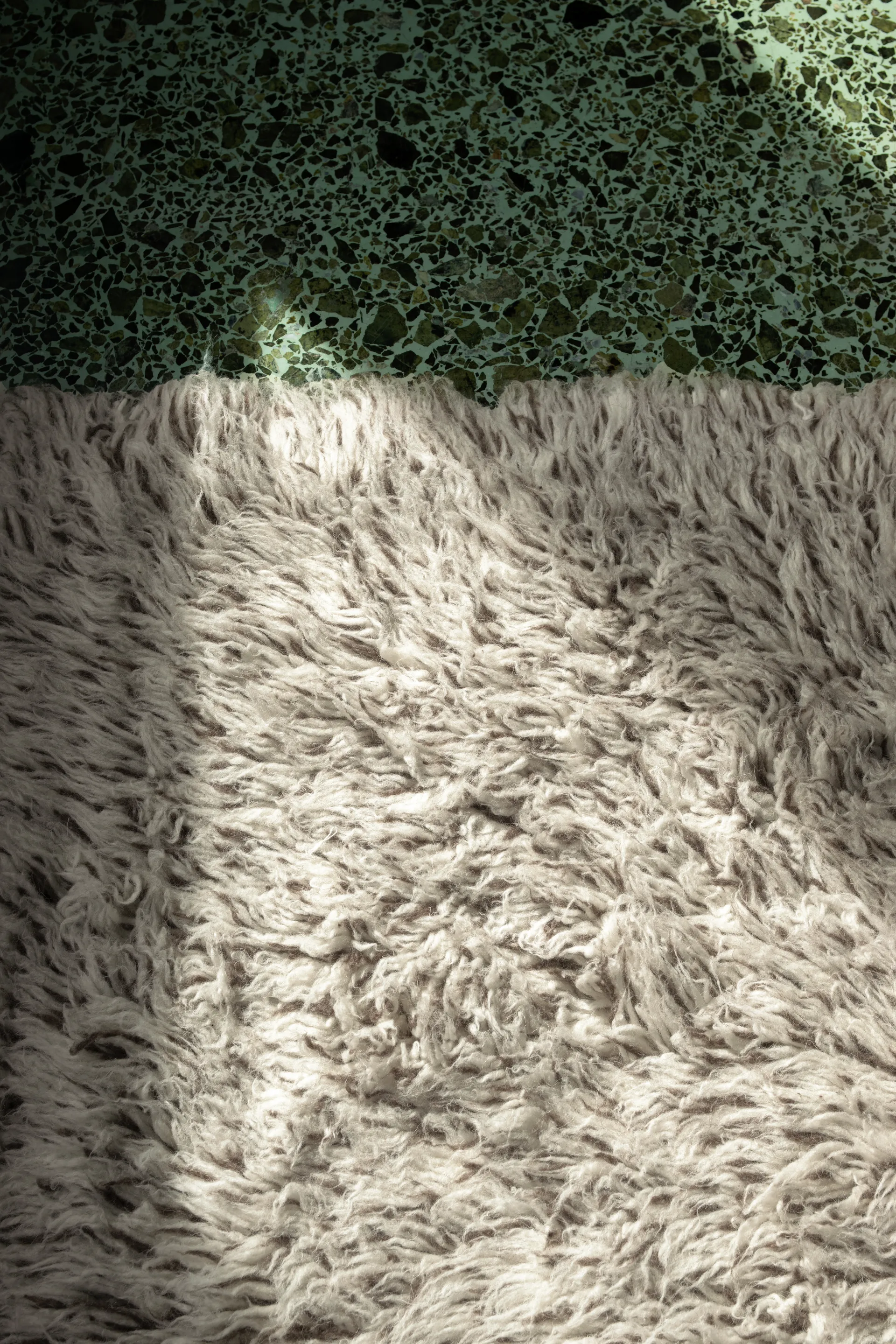 Shaggy rug 180x270 cm, Mocha mix Layered