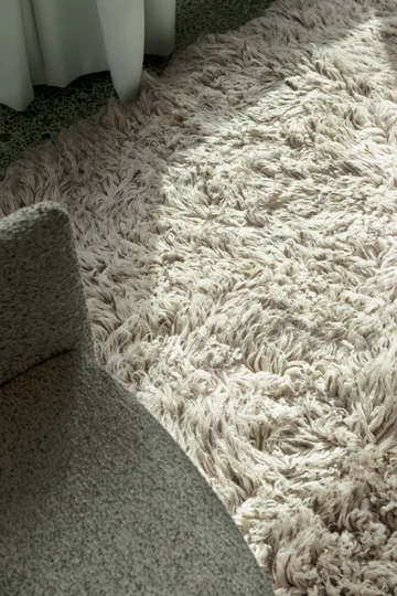 Shaggy rug 200x300 cm - Bone White - Layered