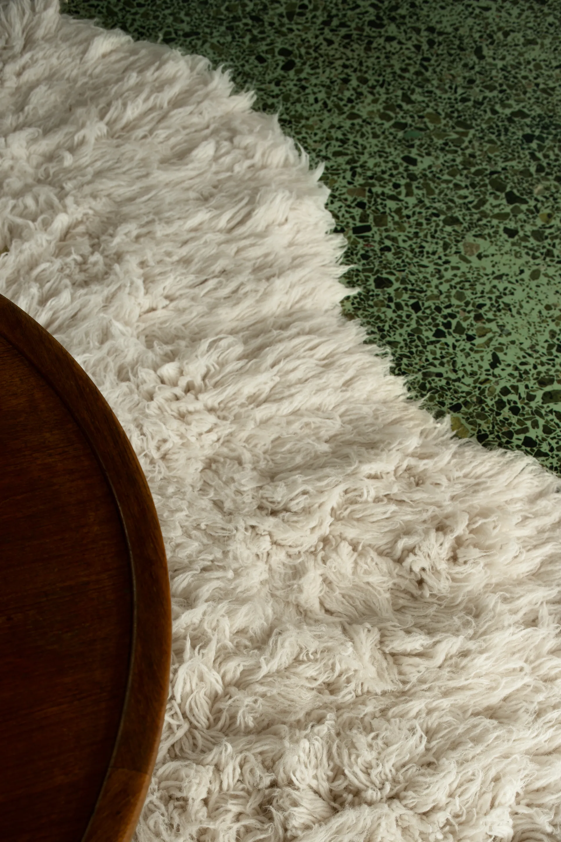 Shaggy rug 200x300 cm, Bone White Layered
