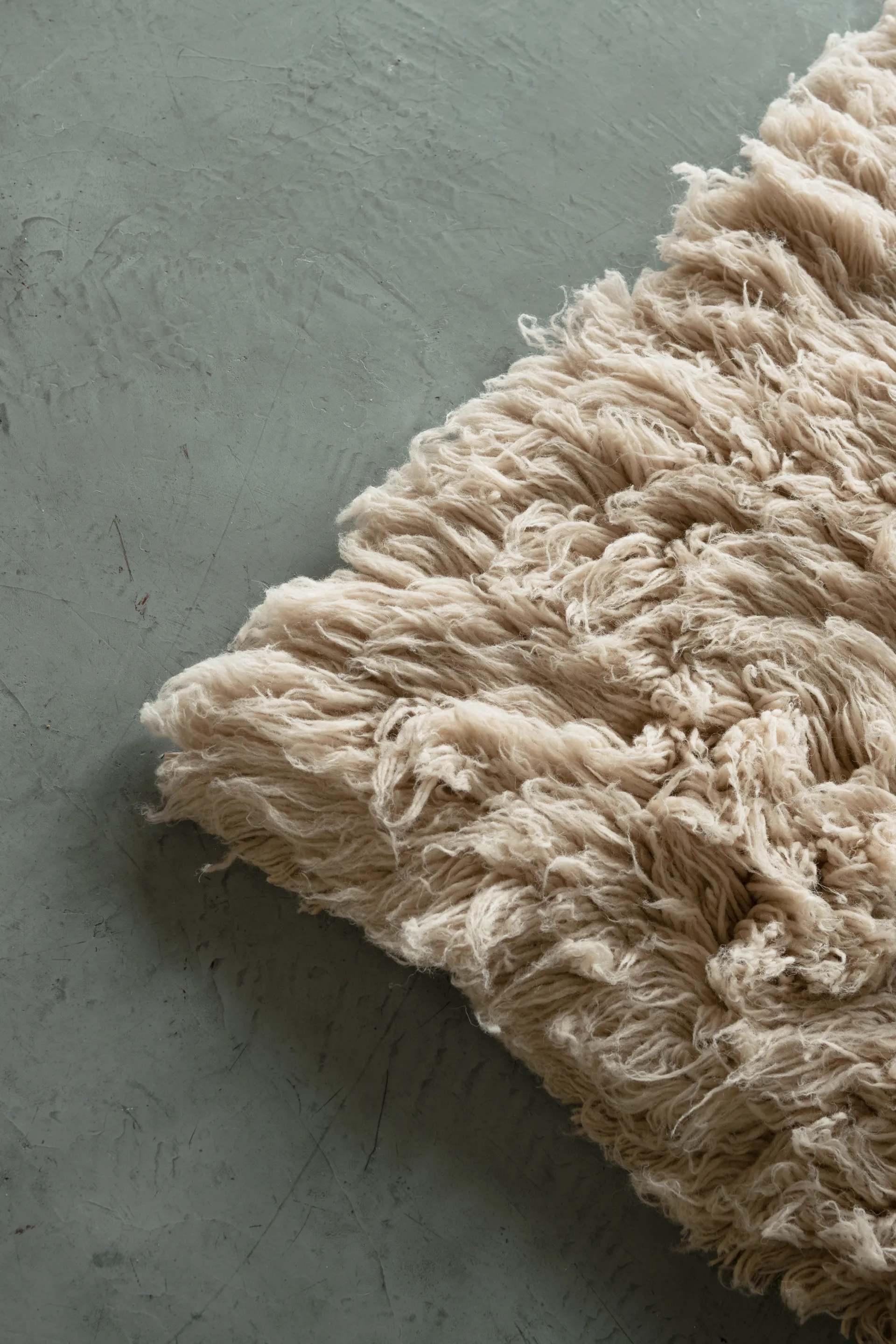 Shaggy rug 250x350 cm, Oatmeal Layered
