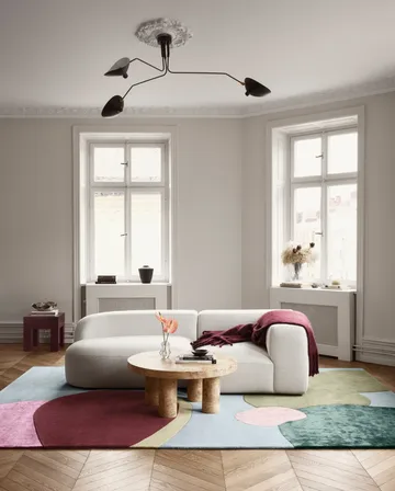 Sleeping Flower wool carpet - 250x350 cm - Layered