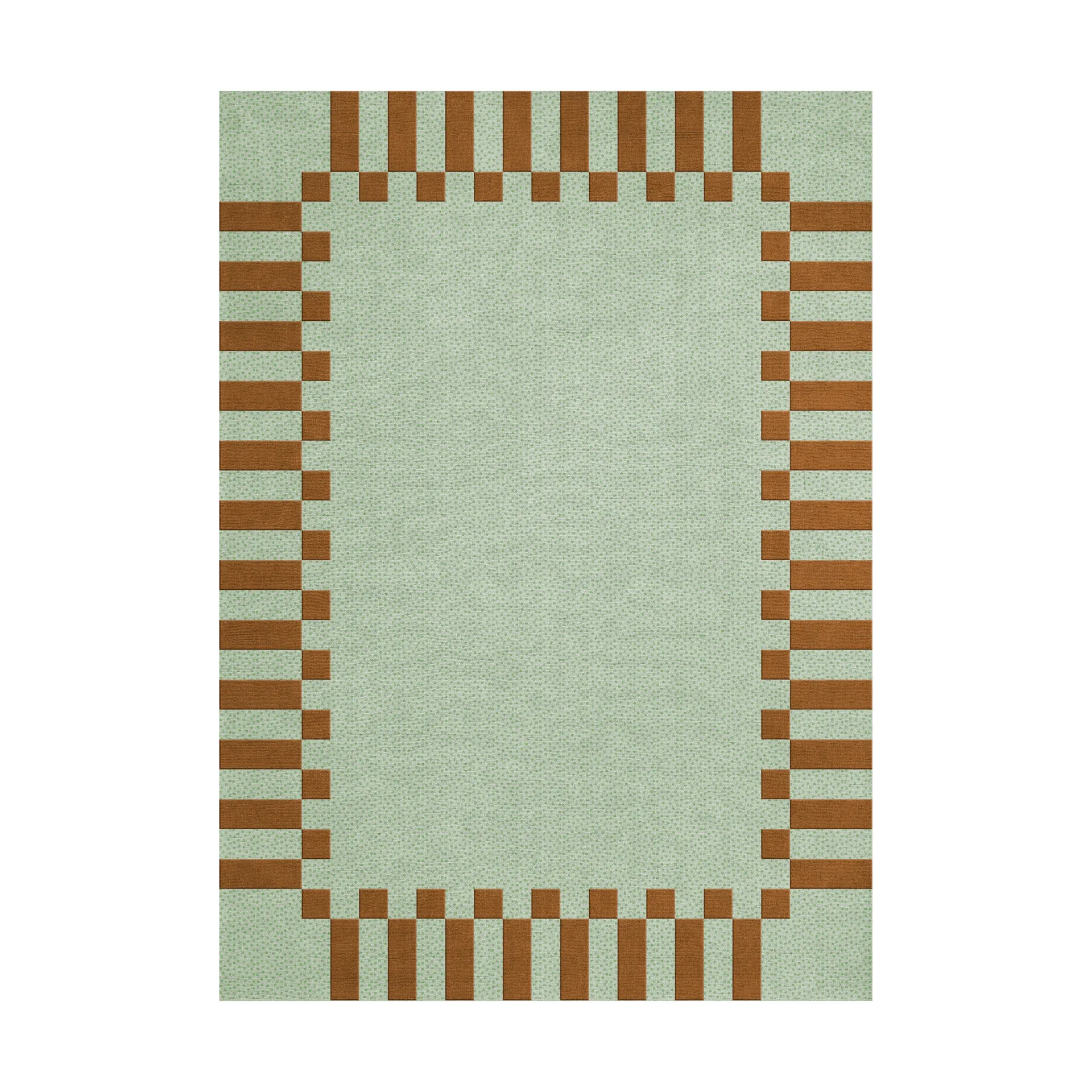 Teklan frame wool rug, Pistachio camel, 180x270 cm Layered