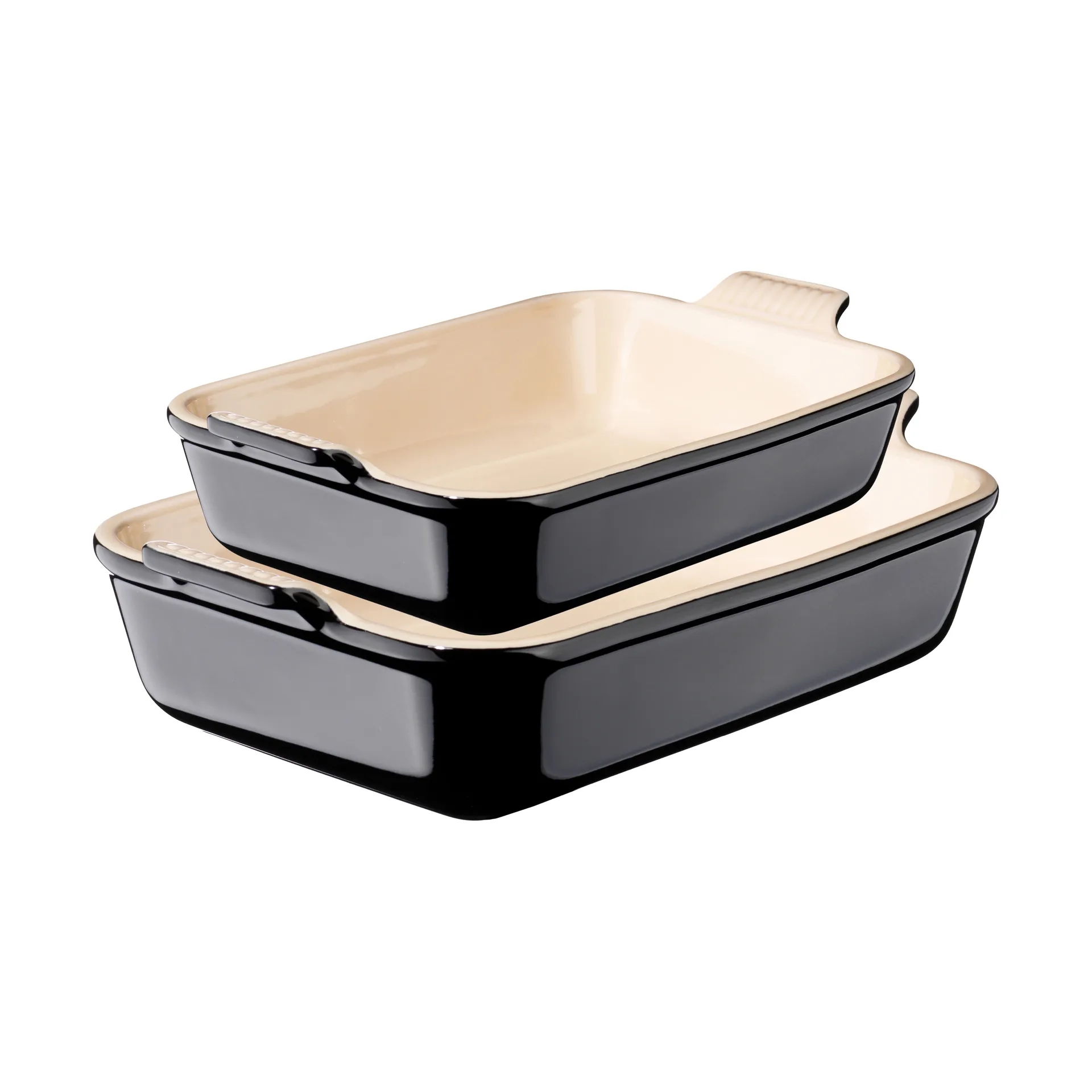 Le Creuset Heritage oven dish set 2 pieces - Black Le Creuset