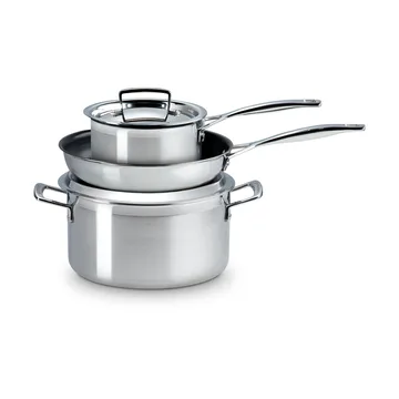 Le Creuset pot and frying pan set - Stainless steel, 3 pieces - Le Creuset