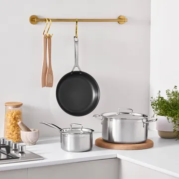 Le Creuset pot and frying pan set - Stainless steel, 3 pieces - Le Creuset