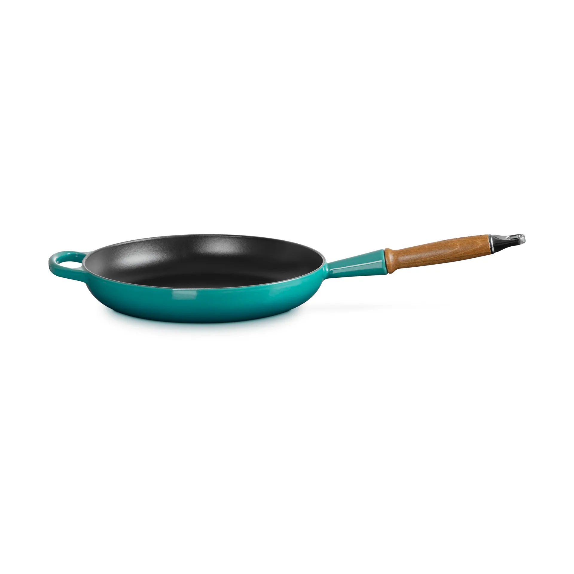 Le Creuset Signature frying pan wooden handle 28 cm, Bleu Riviera Le Creuset