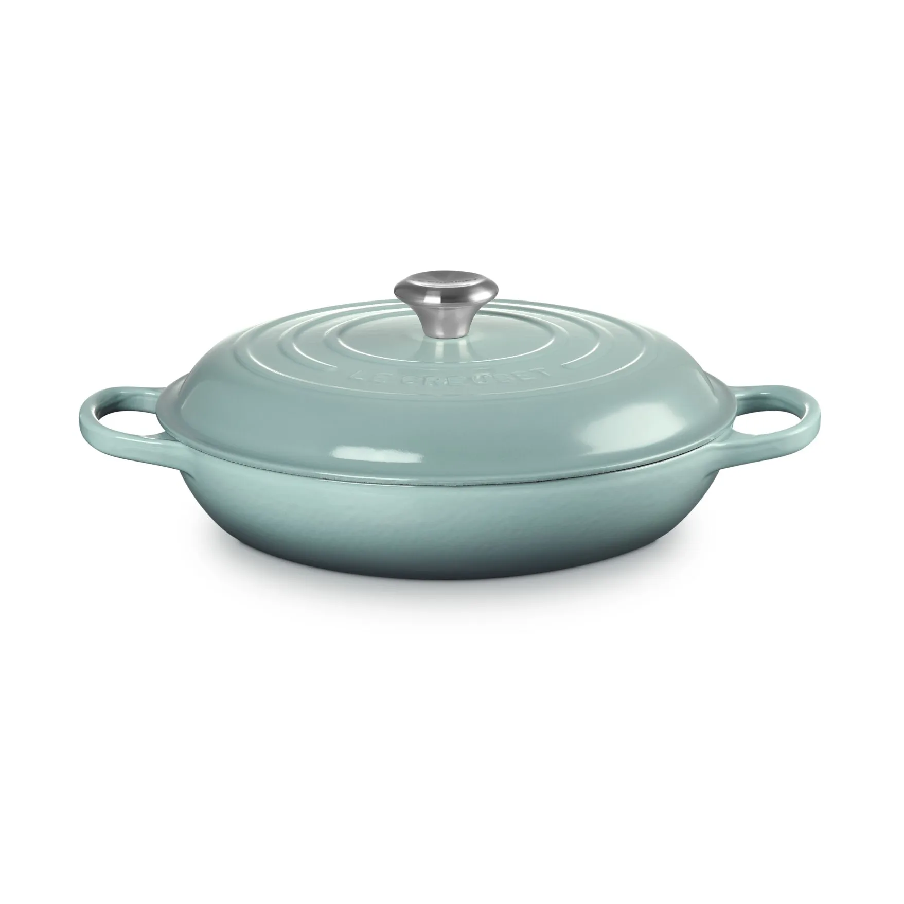 Signature shallow casserole 3.5 l, Sea Salt Le Creuset