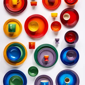 Signature stoneware breakfast plate 6-piece set - Rainbow - Le Creuset