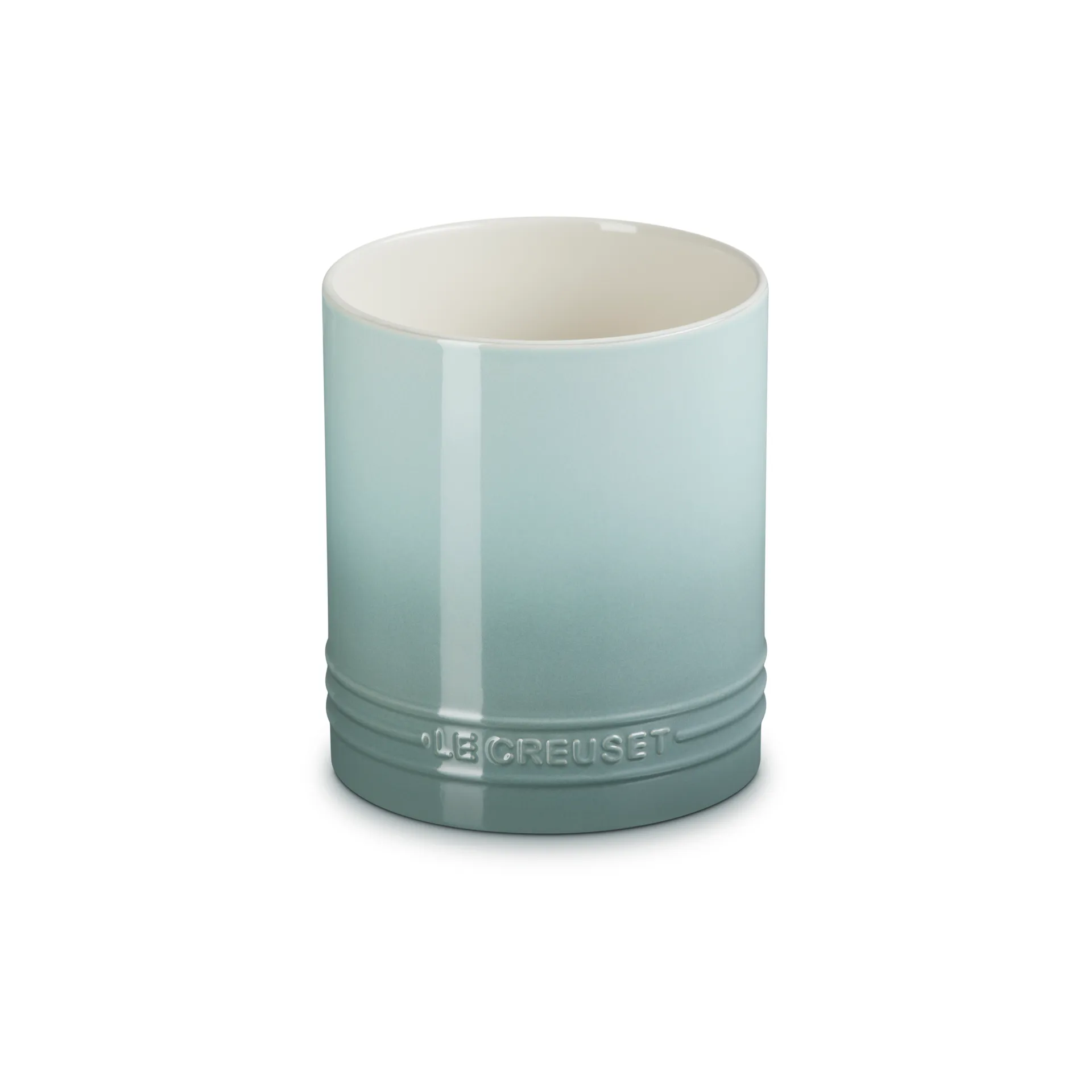 Signature stoneware cutlery and utensil jar 1.1 L, Sea Salt Le Creuset