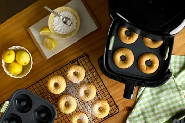 Lékué Air fryer doughnut mold 4 pcs - Grey - Lékué