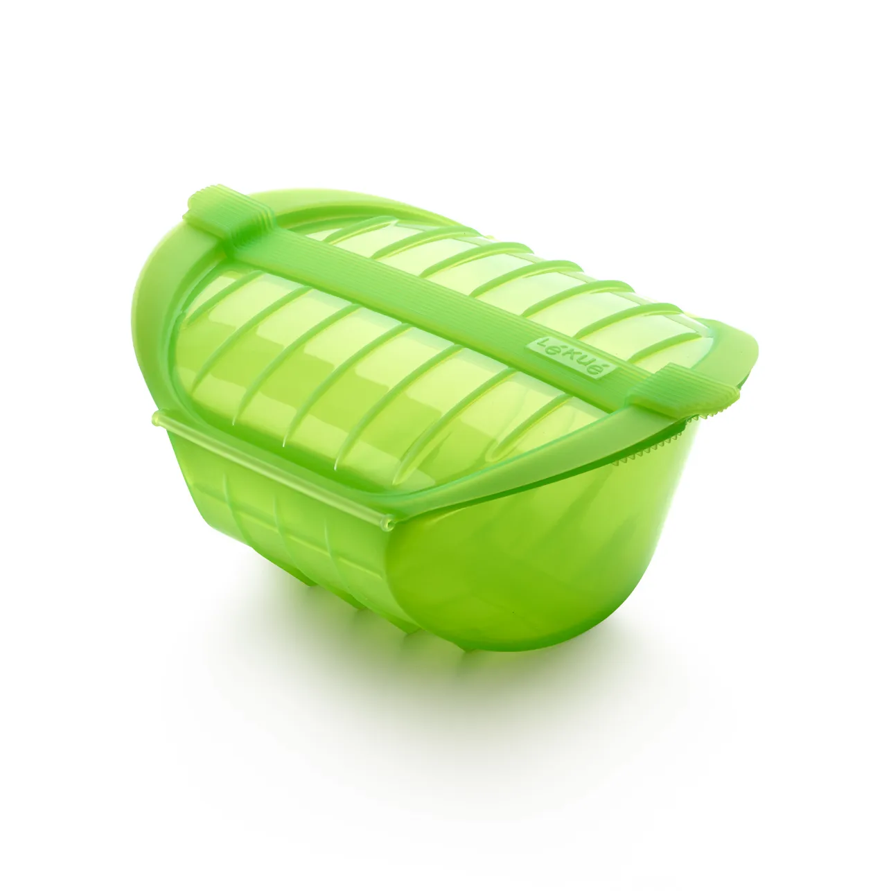 Lékué deep steamer microwave 3-4 servings., Green Lékué
