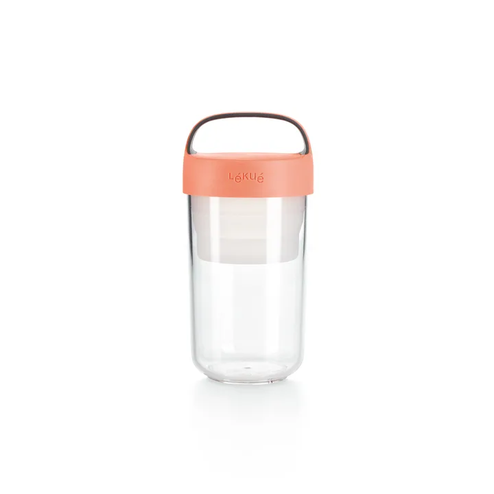 Lékué To Go jar 0.6 L - Coral - Lékué