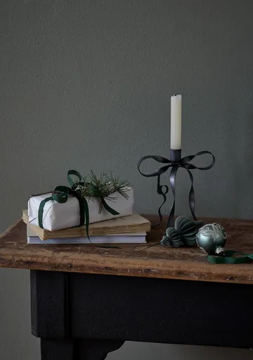 Bovinne candleholder - Grey, 17x17x18 cm - Lene Bjerre