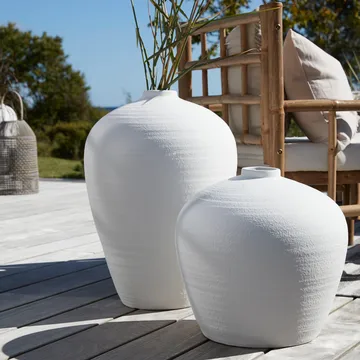 Catia vase 38 cm - White - Lene Bjerre