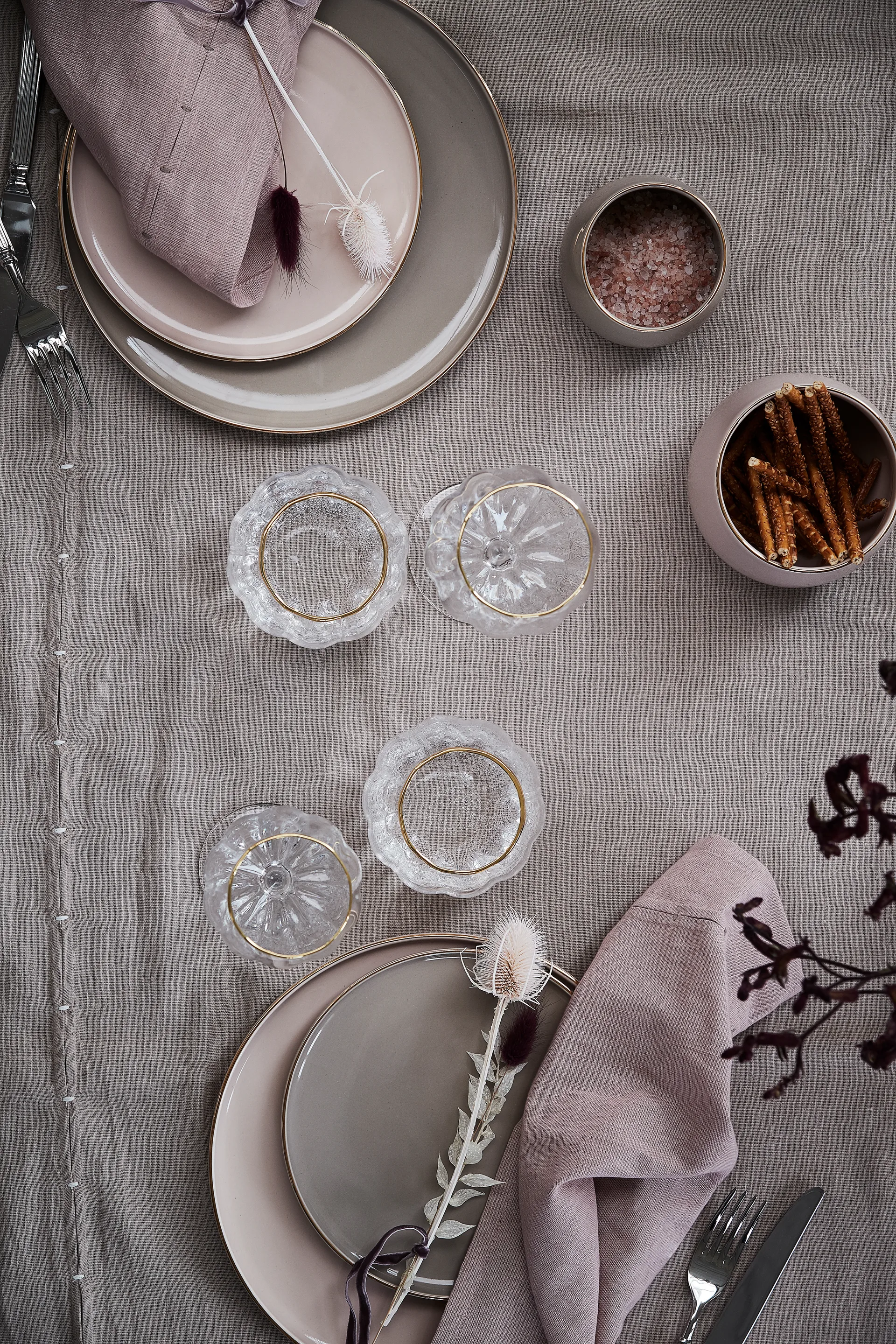 Clara bowl Ø9.5 cm, Rose-light gold Lene Bjerre