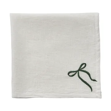 Fiola napkin - White-green, 45x45 cm - Lene Bjerre