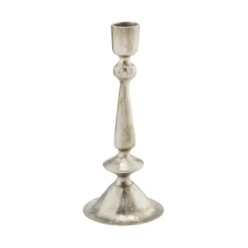Inine candleholder - Silver-coloured, 8x8x20 cm - Lene Bjerre