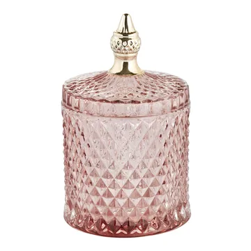 Miya storage jar with lid Ø10.5 cm - Misty rose - Lene Bjerre