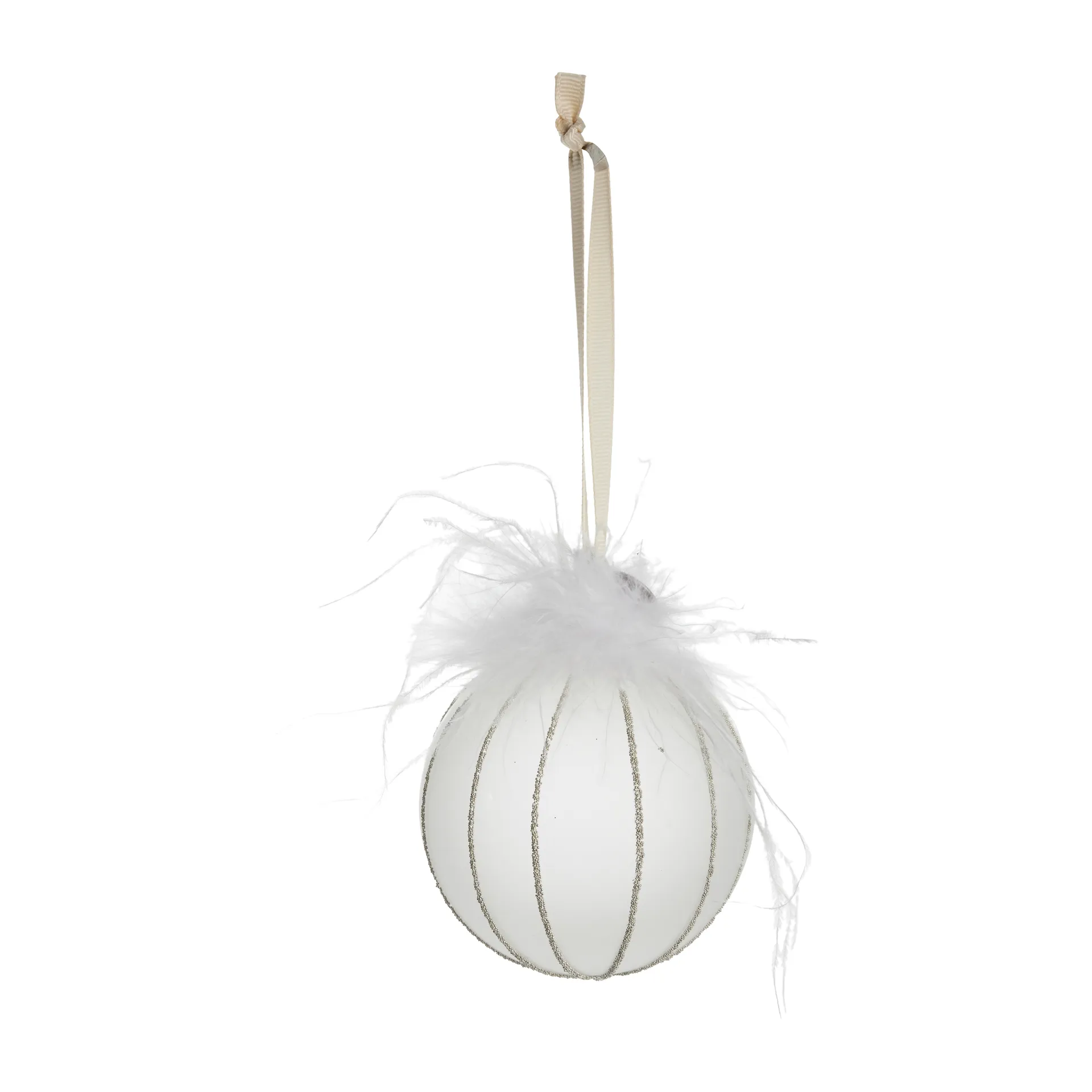 Norilia bauble Ø9 cm, white Lene Bjerre
