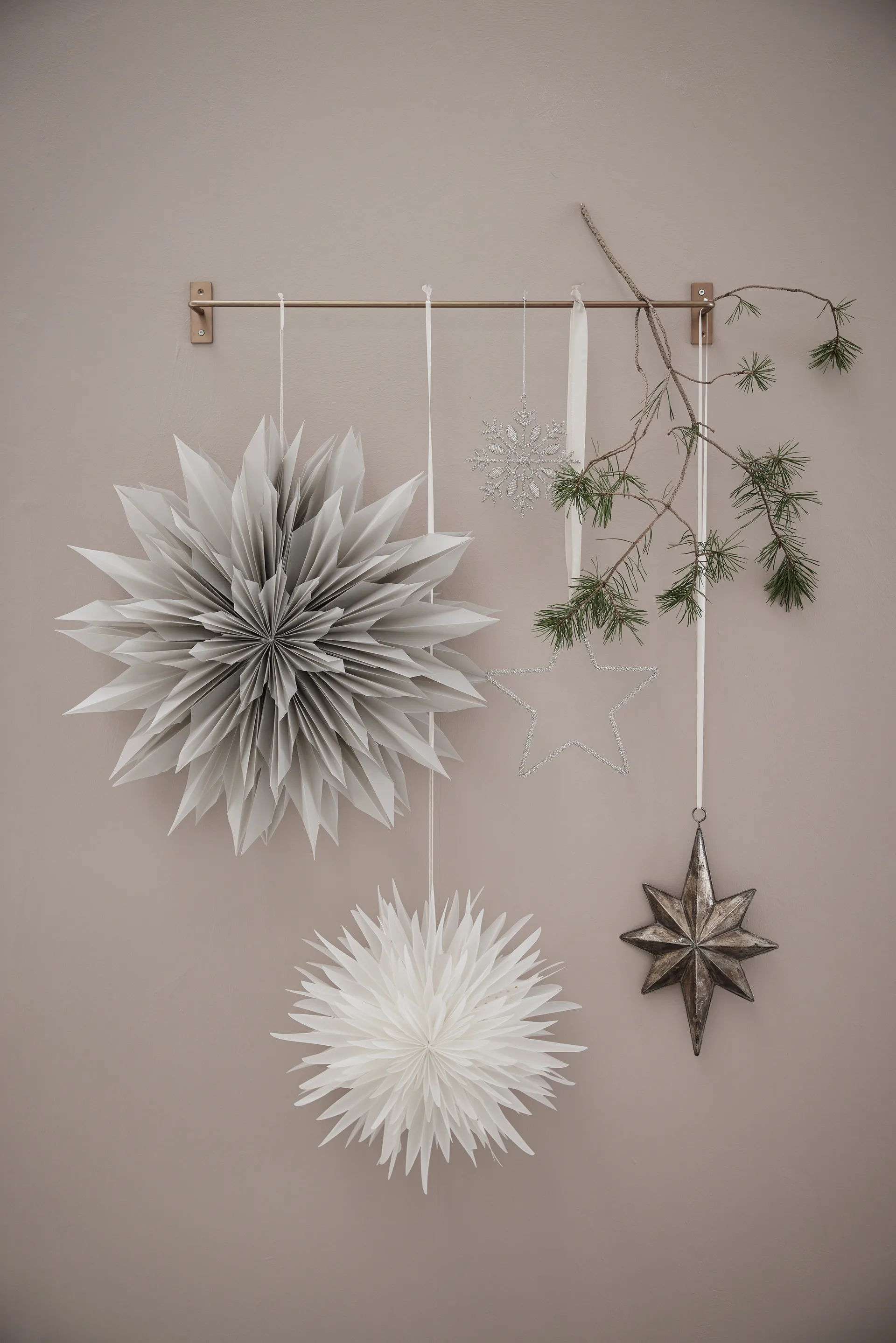 Palisia decoration star Ø40 cm, Off White Lene Bjerre