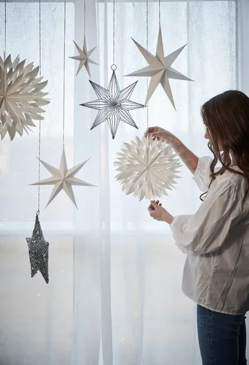 Pappia snowflake 30 cm - white - Lene Bjerre