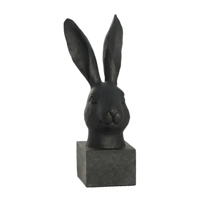 Semina Easter hare bust 26 cm, Black Lene Bjerre