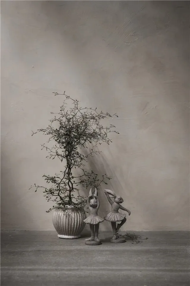 Semina figurin posing hare 21 cm, Grey Lene Bjerre