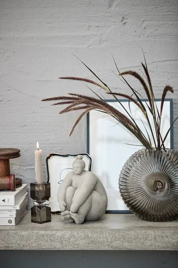 Silma candlesticks dark grey - 13.5 cm - Lene Bjerre