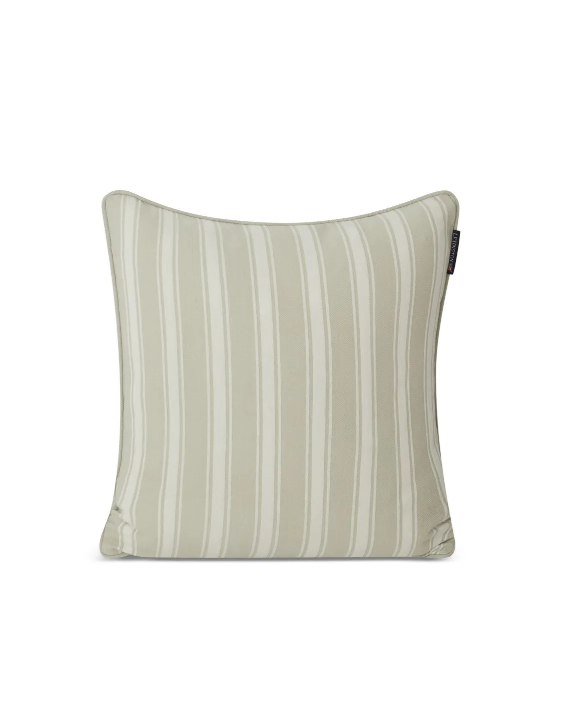 All Over striped pillowcase 50x50 cm, Gray-green white Lexington