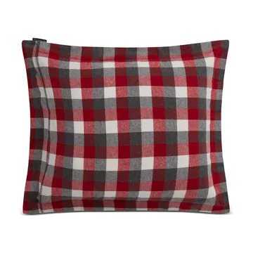 Checked Flannel pillowcase 50x60 cm - Red-dark grey - Lexington