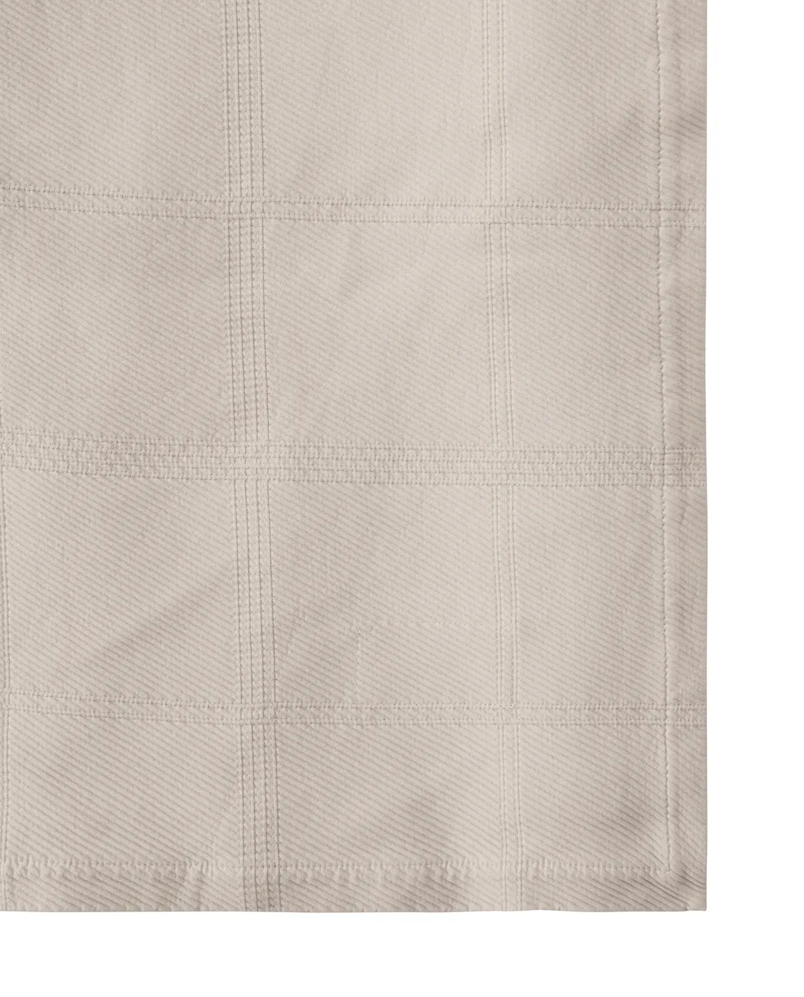 Checked Jacquard bedspread 160x240 cm, Light beige Lexington