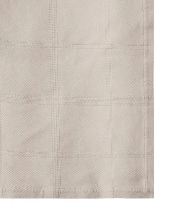 Checked Jacquard bedspread 260x240 cm - Light beige - Lexington