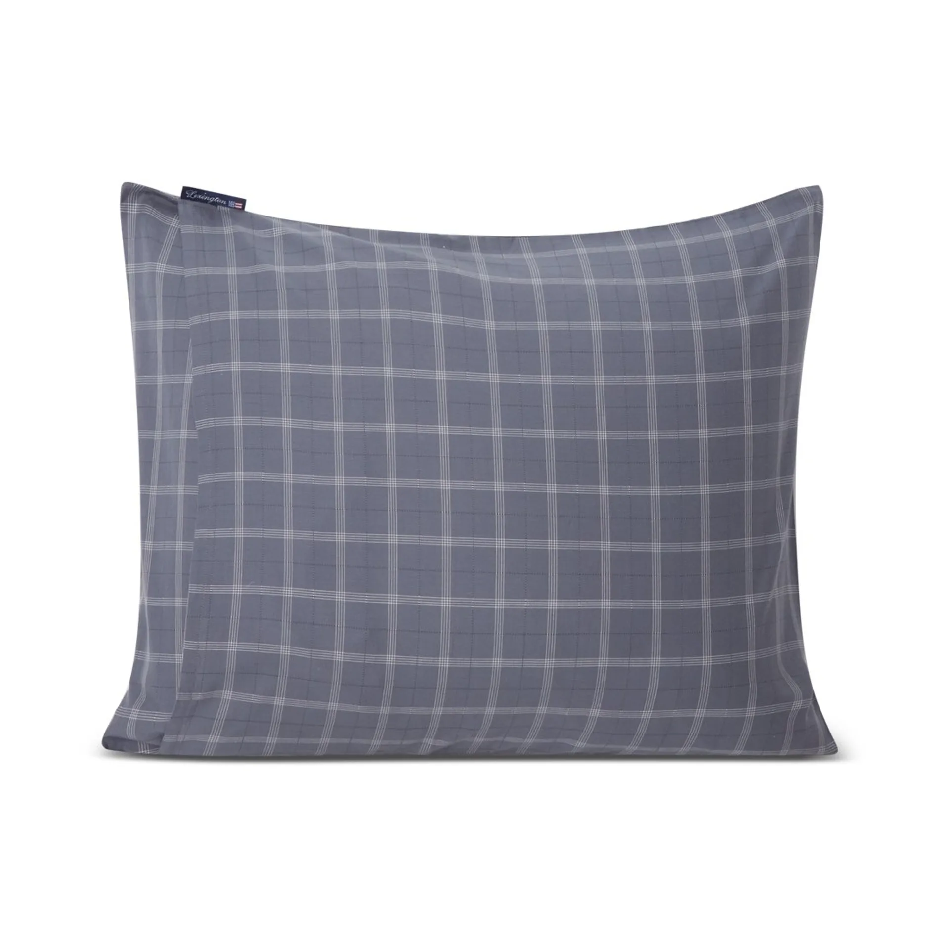 Checked Pinpoint Oxford cushion cover 50x60 cm, Dove Lexington