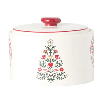Christmas Tree biscuit tin - Multi, 13.5x10 cm - Lexington