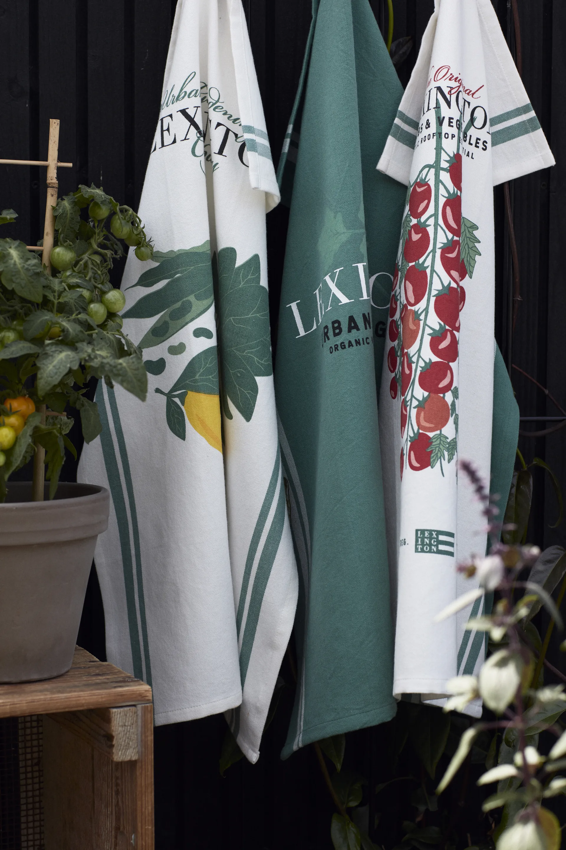 Herb kitchen towel 50x70 cm, Green Lexington