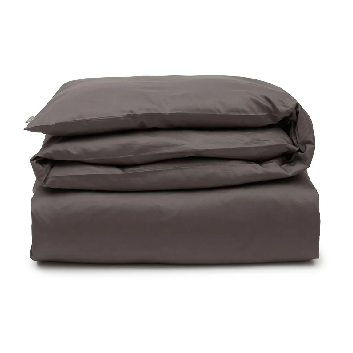 Hotel Cotton Sateen duvet cover 150x210 cm, Charcoal grey Lexington