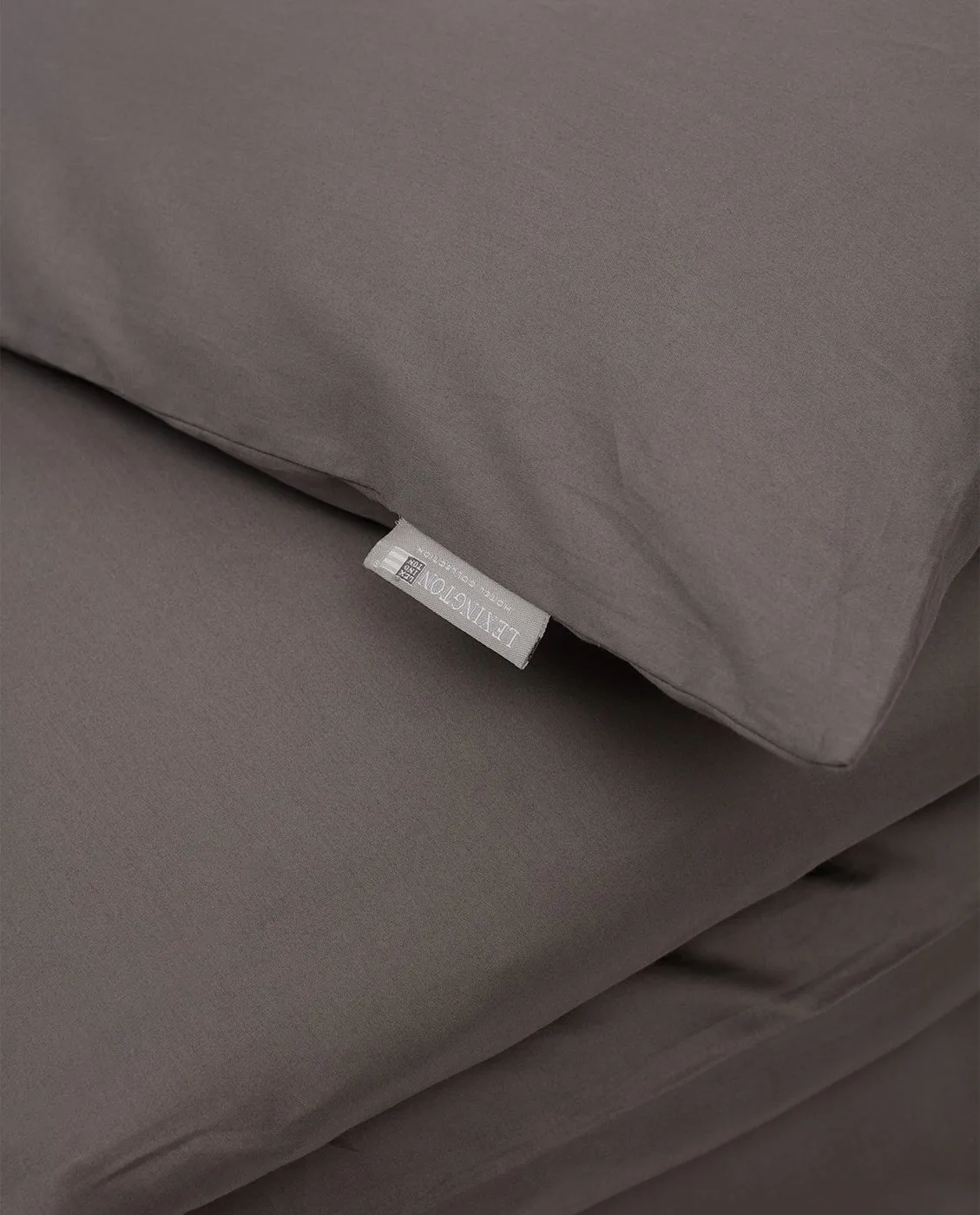 Hotel Cotton Sateen duvet cover 150x210 cm, Charcoal grey Lexington