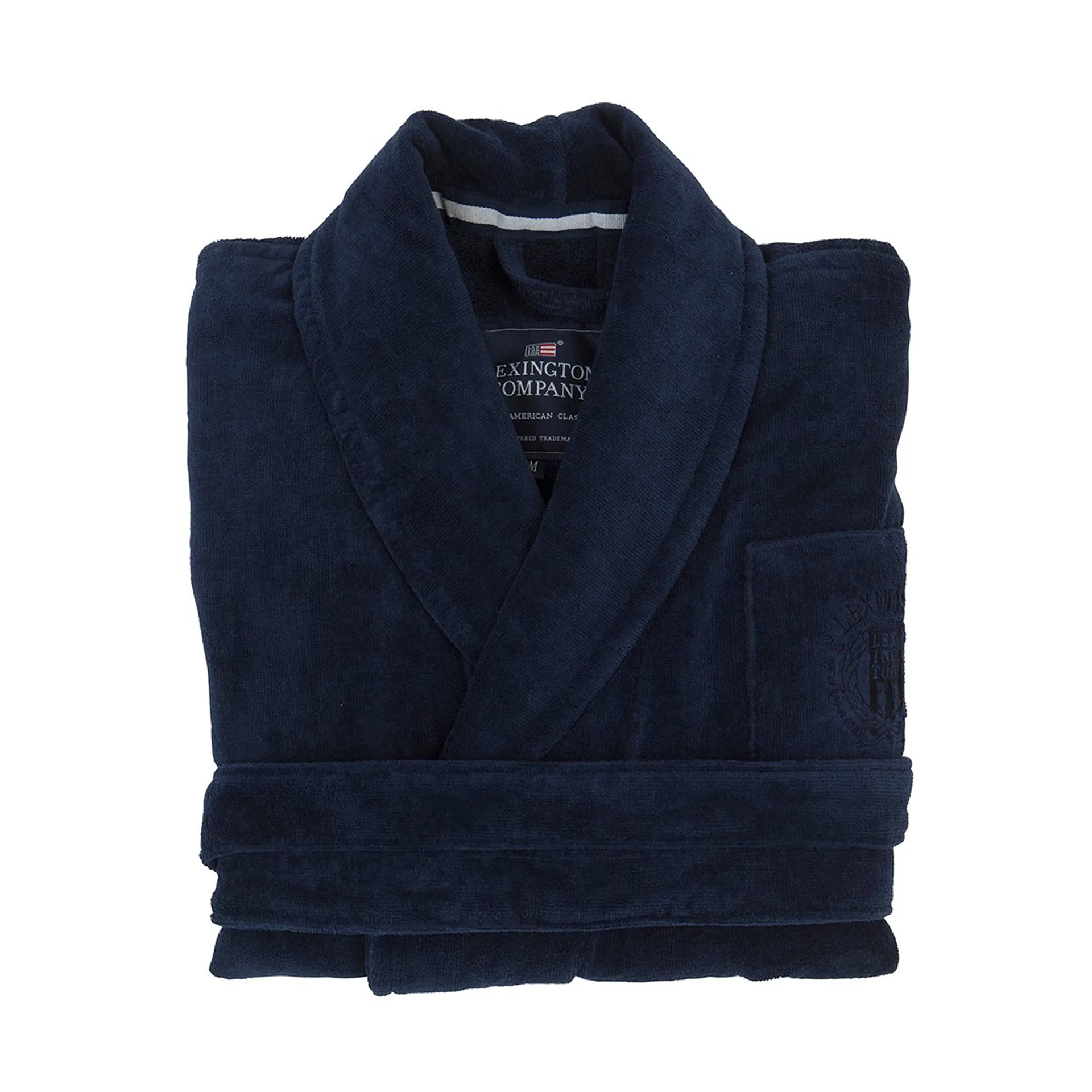 Hotel Velour bathrobe L, Dress Blue Lexington