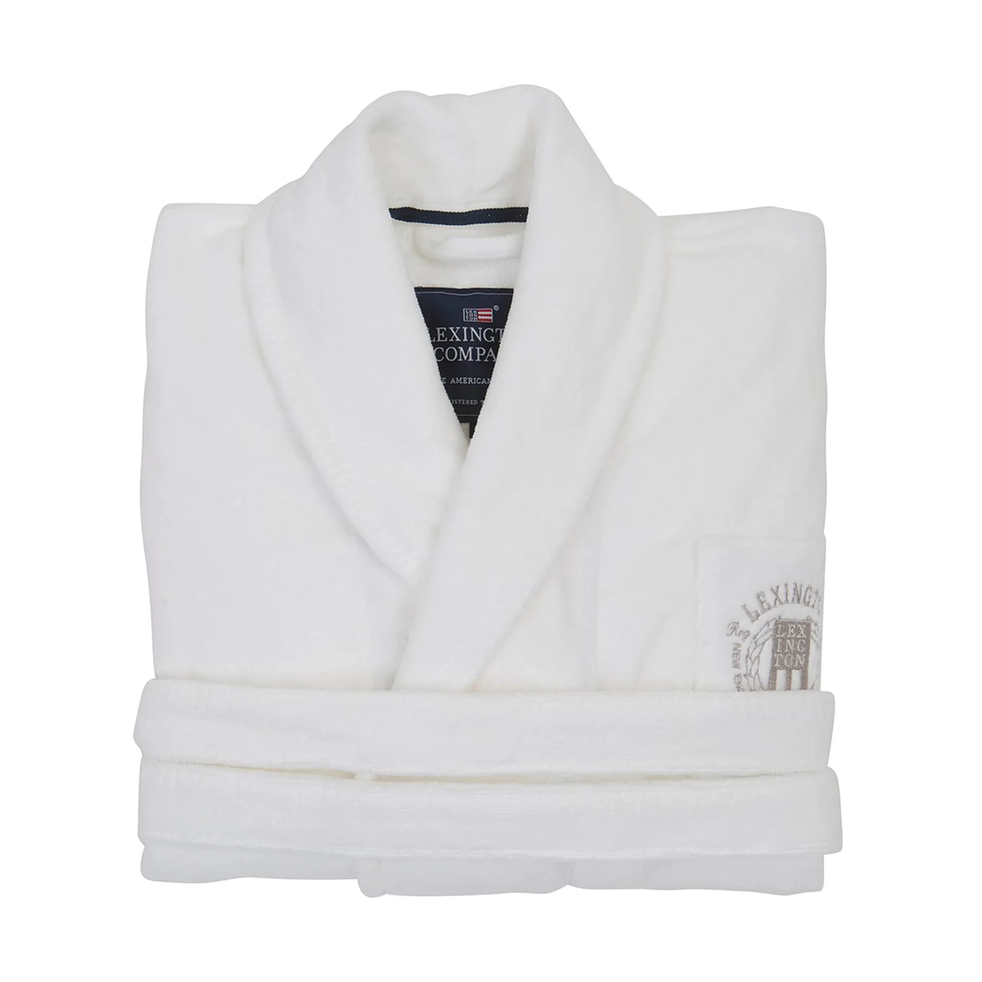 Hotel Velour bathrobe M, White Lexington