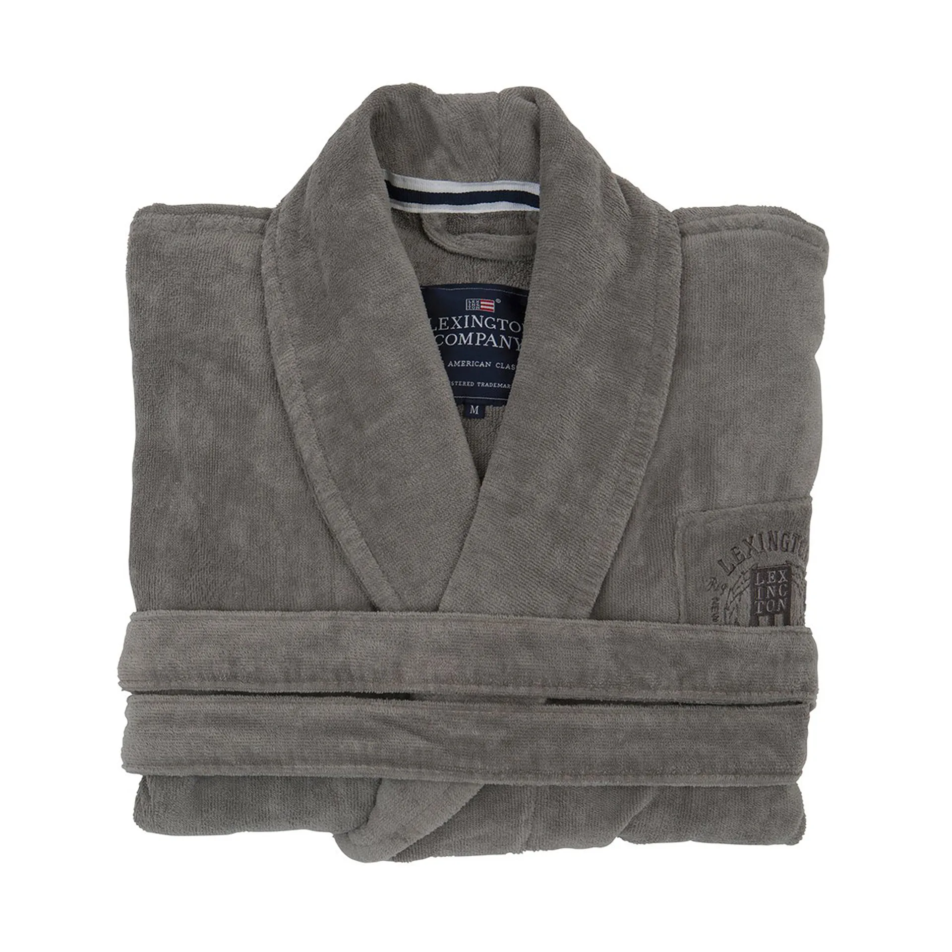 Hotel Velour bathrobe XL, grey Lexington