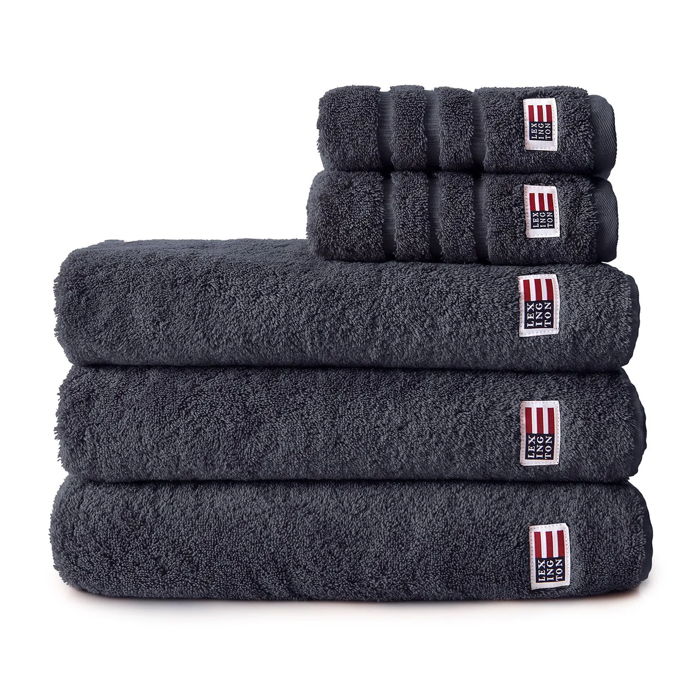 Icons Original towel 30x30 cm, charcoal Lexington