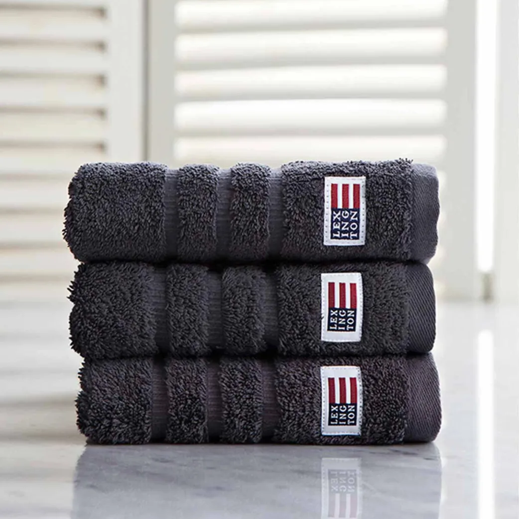 Icons Original towel 30x30 cm, charcoal Lexington
