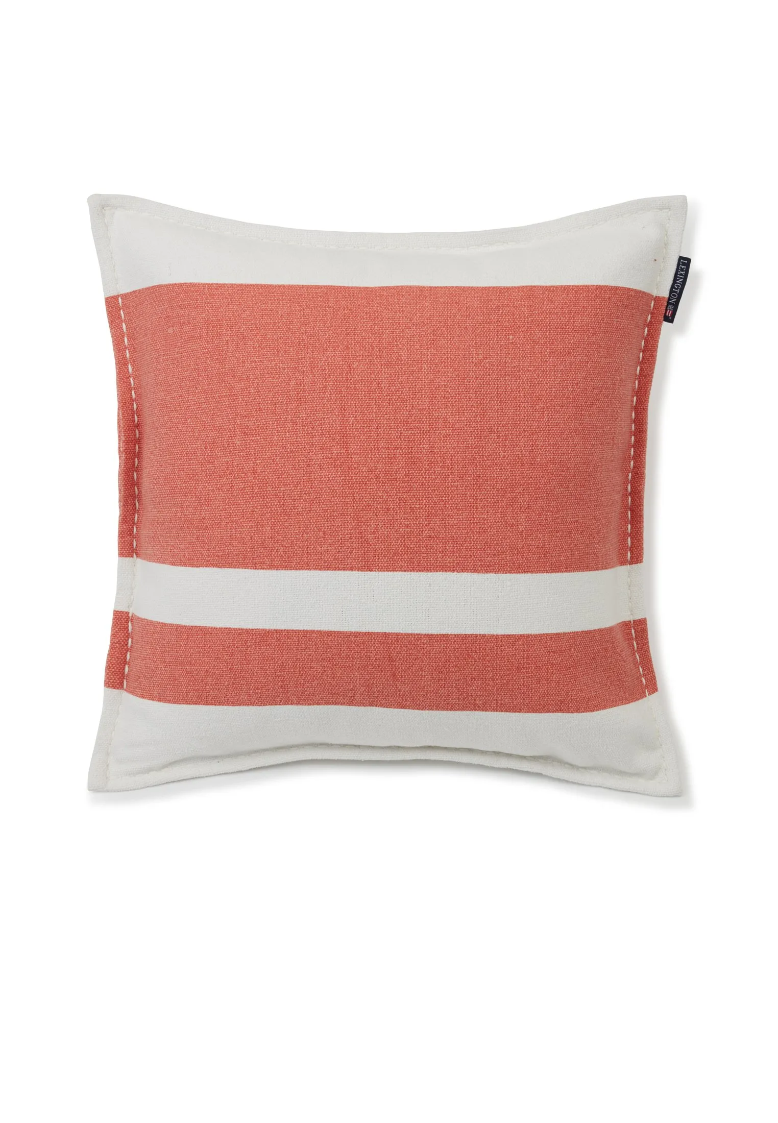 Irregular striped pillowcase, Coral-white Lexington