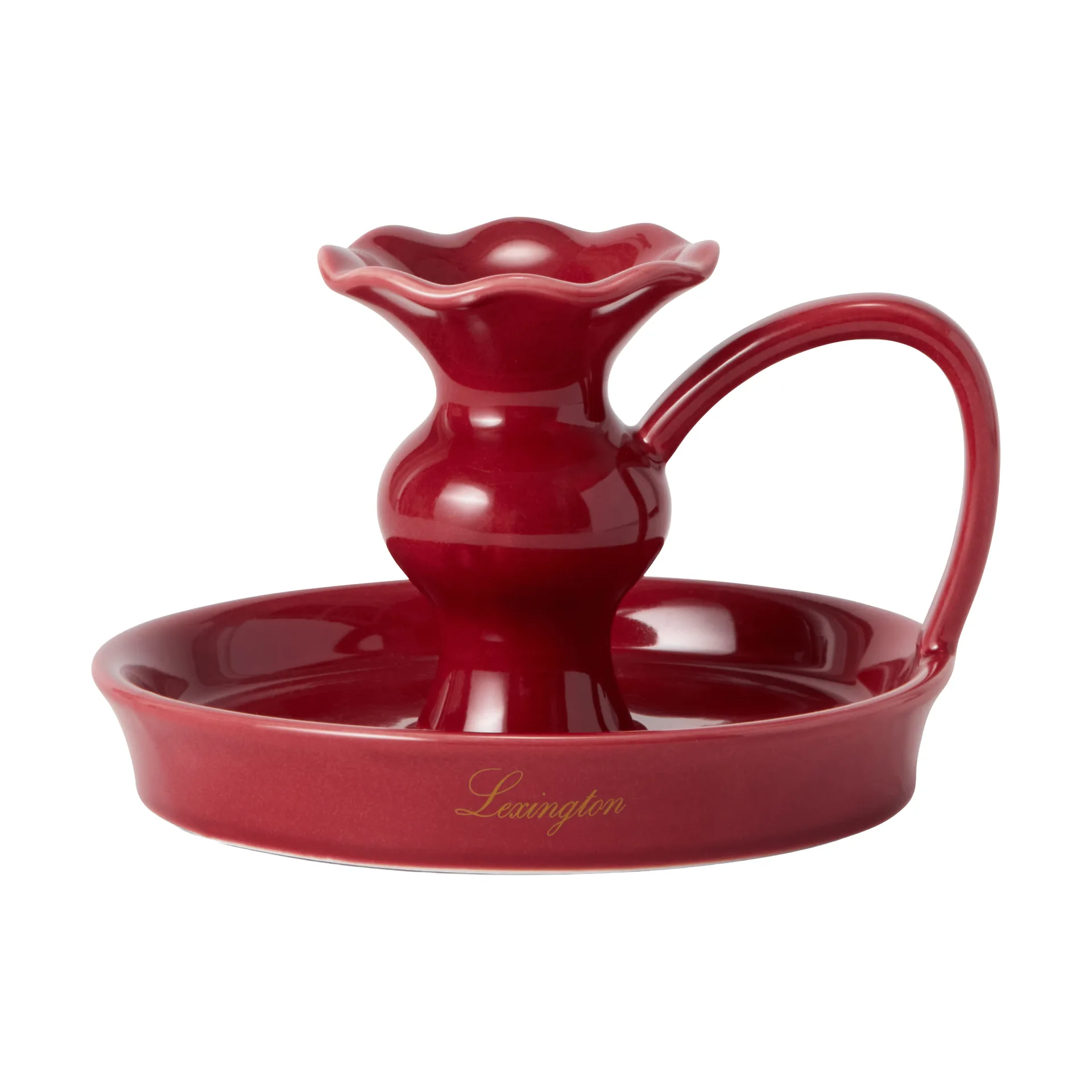 Lexington low candlestick, Red, 15x14x11 cm Lexington