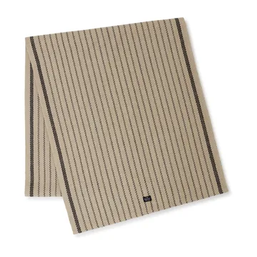 Striped Jute Cotton table runner 50x250 cm - Beige-dark Grey - Lexington